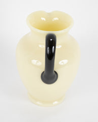 Handsome Steuben Yellow/Ivory Color Glass Pitcher