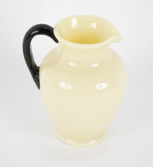 Handsome Steuben Yellow/Ivory Color Glass Pitcher