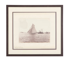 Original Nathaniel Stebbins Photograph "Mayflower" Winning America's Cup Race - September 1886