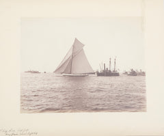Original Nathaniel Stebbins Photograph "Mayflower" Winning America's Cup Race - September 1886