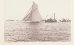 Original Nathaniel Stebbins Photograph "Mayflower" Winning America's Cup Race - September 1886