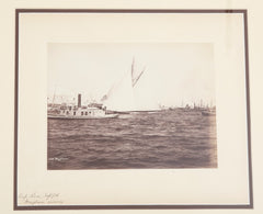 Original Nathaniel Stebbins Photograph of "Mayflower" Winner of the 1886 America's Cup Race
