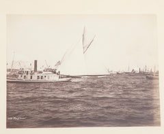 Original Nathaniel Stebbins Photograph of "Mayflower" Winner of the 1886 America's Cup Race