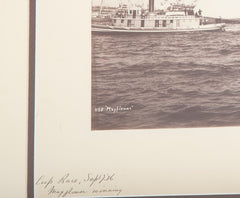 Original Nathaniel Stebbins Photograph of "Mayflower" Winner of the 1886 America's Cup Race