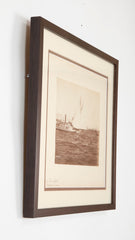 Original Nathaniel Stebbins Photograph of "Mayflower" Winner of the 1886 America's Cup Race