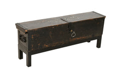 Late 19th Century British Officer's Campaign Bed with Original Storage Chest
