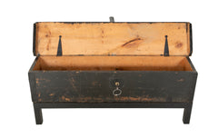 Late 19th Century British Officer's Campaign Bed with Original Storage Chest