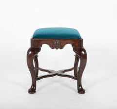 An Early 18th Century English George II Deeply Carved Footstool