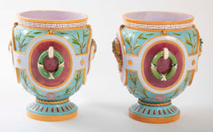 Pair of Thomas Minton Majolica Jardinieres