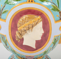 Pair of Thomas Minton Majolica Jardinieres