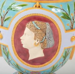 Pair of Thomas Minton Majolica Jardinieres