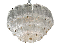 Three-Tier Murano Glass Chandelier by Barovier & Toso