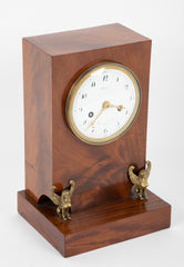 19th Century French Mahogany & Sphinx Mounted Mantle Clock
