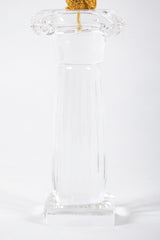 Steuben Owl on Crystal Column by James Houston