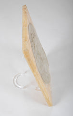 Marble Bas Relief of Jesus Christ Set in Beveled Onyx Frame