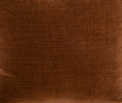 Brown Velvet Pillow with Antique Paisley Border