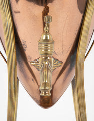 Classical Hot Water Copper & Brass Urn with Fleur de Lis and Sphinx Motif