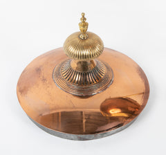 Classical Hot Water Copper & Brass Urn with Fleur de Lis and Sphinx Motif