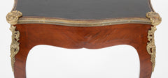 Louis XV Style Leather Top Bronze Mounted Bureau Plat