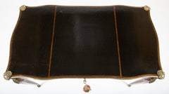 Louis XV Style Leather Top Bronze Mounted Bureau Plat