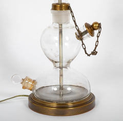 Pair of Mounted Laboratory Lamps