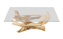 A Limited Edition Gilt Bronze Coffee Table Designed by Fred Brouard