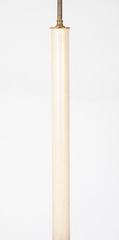 Pair of Ebonized Twisted Wood Candlesticks as Standing Lamps