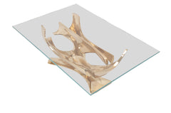 A Limited Edition Gilt Bronze Coffee Table Designed by Fred Brouard
