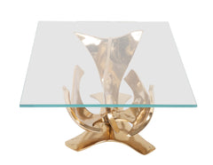 A Limited Edition Gilt Bronze Coffee Table Designed by Fred Brouard