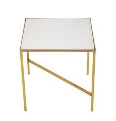 Three Brass & Glass Side Tables by Dunbar in the Style of Paul McCobb - Priced Individually