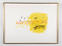 Color Lithograph by Spanish Artist Antoni Tapies