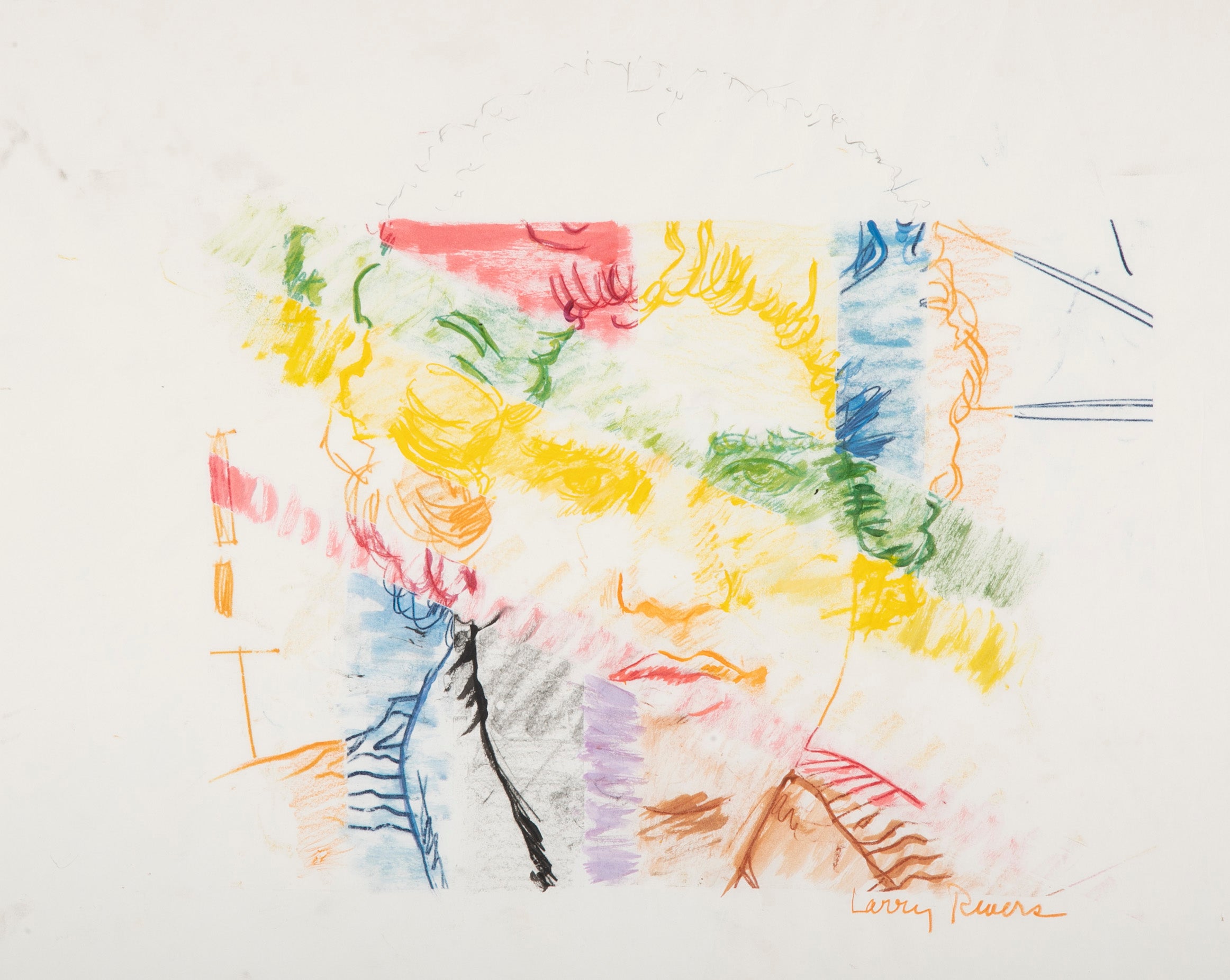 Larry Rivers Prism Portrait Color Pencil Drawing