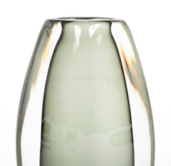 Nils Lundberg for Orrefors Smoked Glass Vase