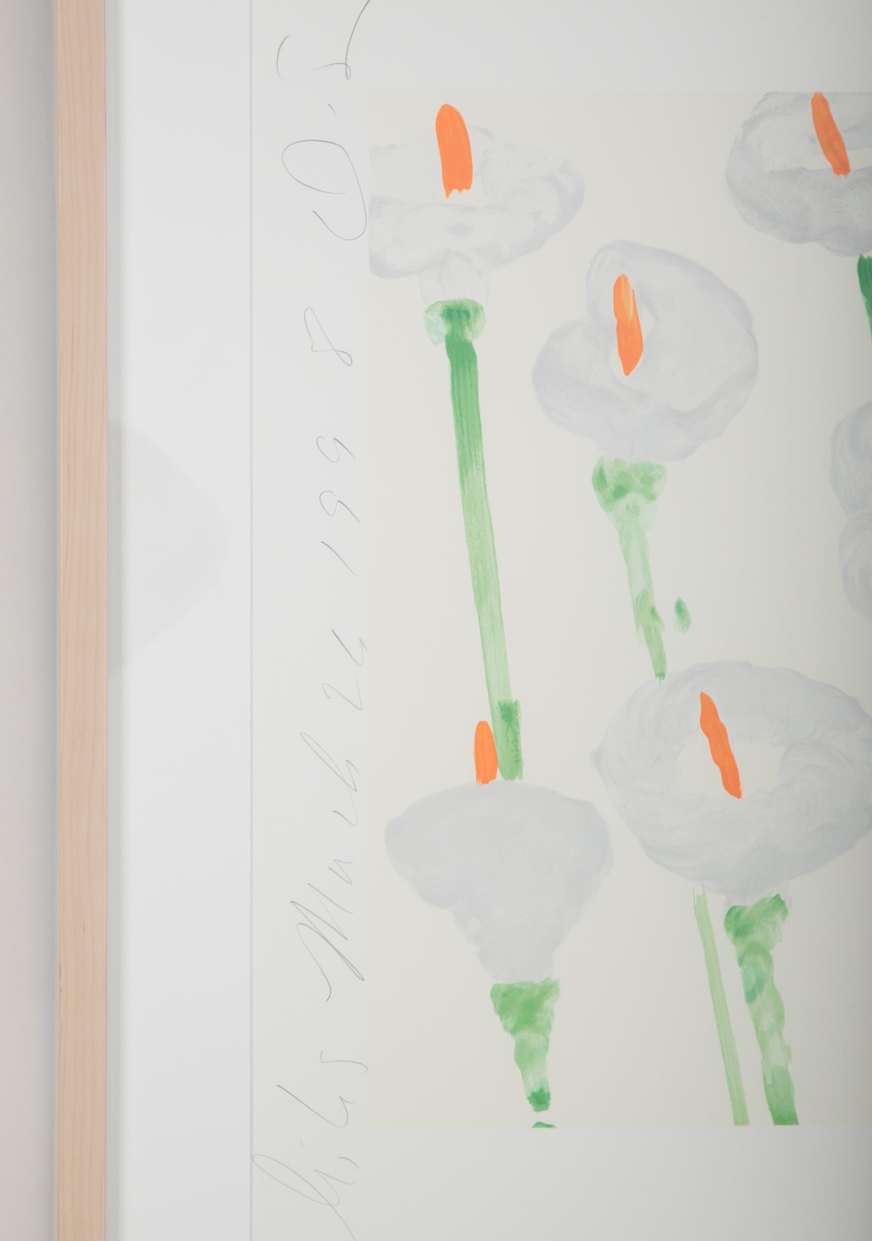 Donald Sultan, Lilies Serigraph on Paper