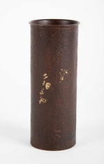 A Japanese Sleeve Vase with Gold Splashes