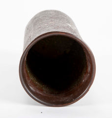 A Japanese Sleeve Vase with Gold Splashes