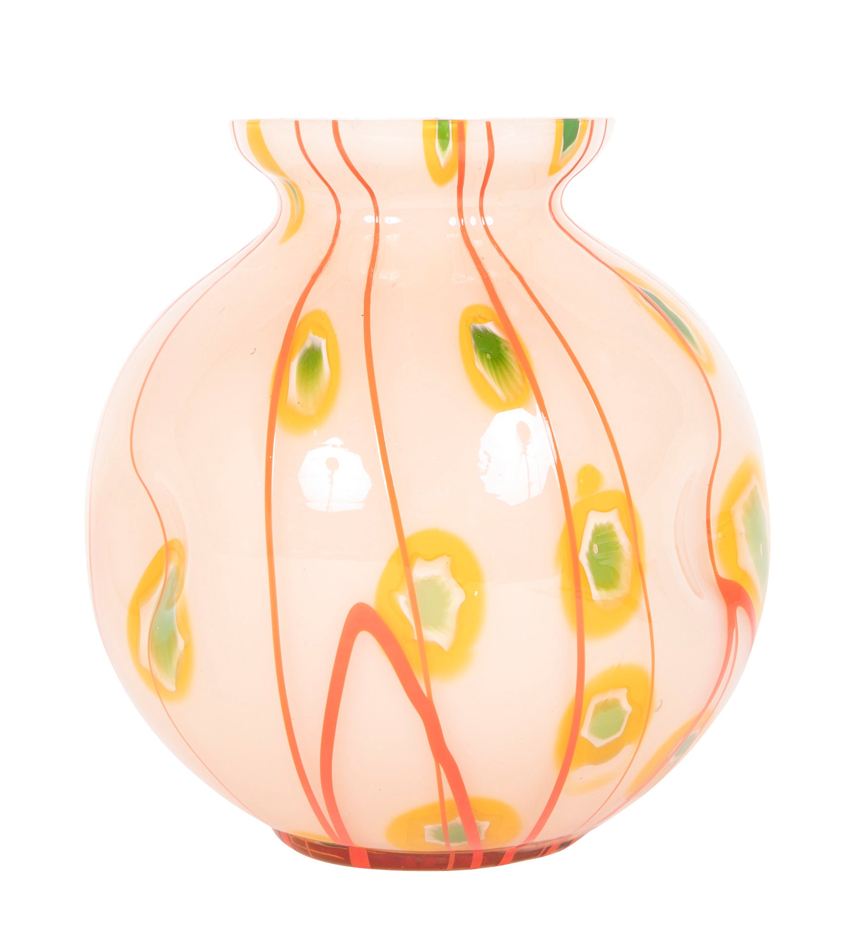 Kalik Art Deco Multicolor Glass Vase