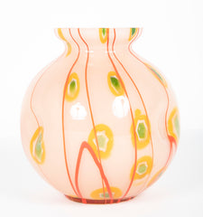 Kalik Art Deco Multicolor Glass Vase