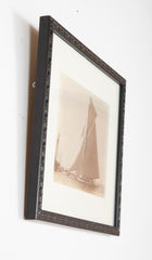 Rare 1895 Albumen Photograph by J. S. Johnston of America's Cup Yacht "Defender"