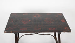 Spanish Baroque Rosewood and Tortoiseshell Inlaid Side Table