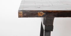 Spanish Baroque Rosewood and Tortoiseshell Inlaid Side Table