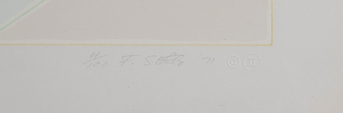 Frank Stella Screenprint  "York Factory 1 (A.63)"