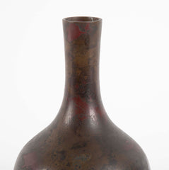 Japanese Bronze Vase with Marbleized Patina