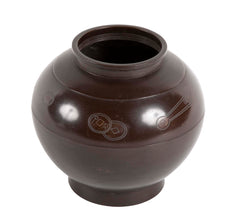 Japanese Bronze Vase with Silver Coin Inlay