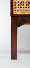 Paul McCobb Travertine Top and Renewed Cane Credenza