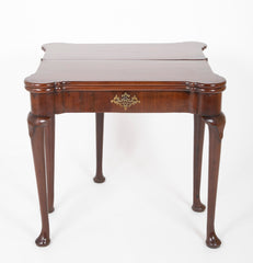 Rare English Queen Anne Triple Top Table having Solid and Fitted Surfaces