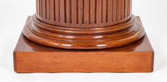 A Pair of Jacob Mahogany Circular Fluted Pedestals