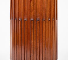 A Pair of Jacob Mahogany Circular Fluted Pedestals