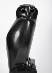 Bronze Owl Titled "Grand Duc" by Francois Pompon