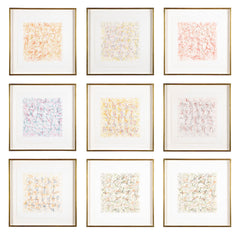 "Alphabet Series" A Set of 9 Color Etchings by John Chamberlain